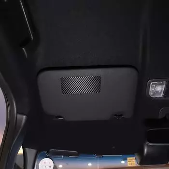 Для Honda N-BOX JF3 JF4 2017-ПВХ из углеродного волокна/черная центральная консоль автомобиля, косметическая наклейка на зеркало, отделка автомобиля чёрный