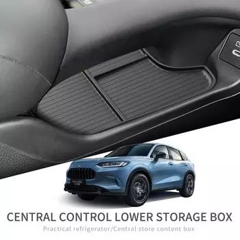 для Honda ZR-V 2025 HR-V US.Version центральная консоль ящик для хранения TPE автомобильный центральный нижний ярус лоток органайзер аксессуары уборка