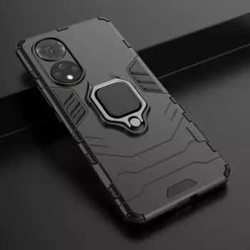 Для Honor 20 30 50 60 80 Pro 30S 9A 80 50 60 SE View V30 Pro V40 9X 30 Lite противоударный жесткий чехол с подставкой для телефона задняя крышка For Honor 20 синий