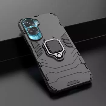 Для Honor 90 Pro 70 90 Lite X8 X9 X9A X6 X6S X6A X9B 4G 5G противоударный жесткий чехол-подставка с кольцом для телефона задняя крышка For Honor 90 синий