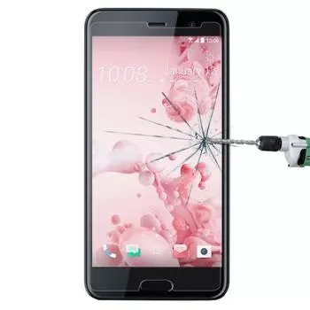 Для HTC U Ultra 0,26 мм 9H твердость поверхности взрывозащищенная неполный экран закаленное стекло экранная пленка