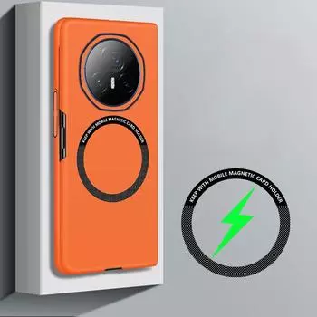Для Huawei Honor Magic V3 VS3 чехол для Magsafe Magnetic Frameless Hard PC Cover Honor Magic V3 V2 VS2 VS Ультратонкий чехол для телефона с беспроводной зарядкой honor magic V3 чёрный