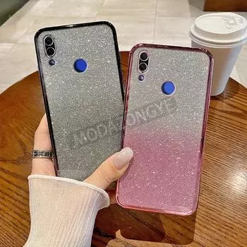 Для Huawei Nova 3i чехол с гальваническим покрытием, мягкий блестящий ТПУ, задняя крышка для мобильного телефона Huawei Nova3i, чехол для телефона для девочек и женщин Huawei Nova 3i чёрный