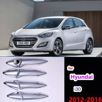 Для Hyundai i30 Elantra GT GD 2012 2013 2014 2015 2016 i35 Новый хромированный автомобильный чехол на ручку боковой двери, накладка, наклейка на автомобиль
