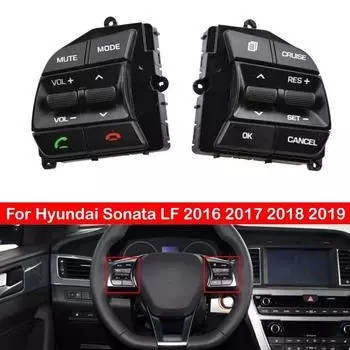 Для Hyundai Sonata LF 2016 2017 2018 Автомобильное управление на рулевом колесе Многофункциональная кнопка громкости Круиз-контроль ключ-переключатель Right