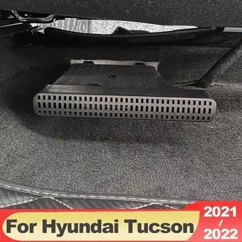 Для Hyundai Tucson NX4 2022 2023 Hybrid N Line автомобильная крышка воздуховыпускного отверстия на заднем сиденье под вентиляционную сетку для кондиционирования воздуха, аксессуары чёрный