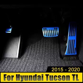 Для Hyundai Tucson TL 2015-2017 2018 2019 2020 Автомобильный акселератор, газ, топливо, тормоз, сцепление, педали, чехол для педали, аксессуары