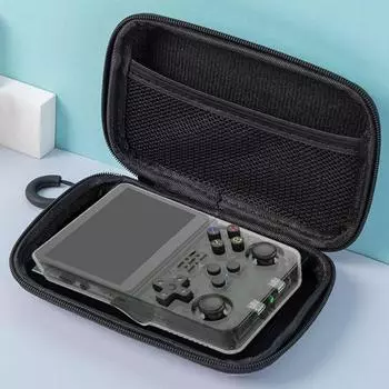 Для игровой консоли R36S/R35S сумка для хранения EVA жесткий портативный защитный чехол устойчивый к царапинам защита от падения игровые аксессуары кислотные синий