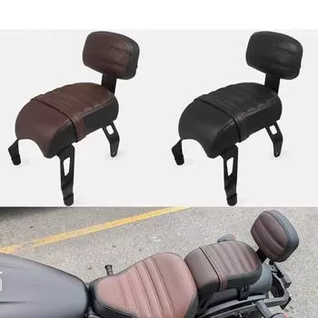 Для Indian Scout Rogue Sixty Scout Rogue/Scout Bobber Twenty Sixty/Scout Bobber пассажирское сиденье ABS с подушкой спинки чёрный