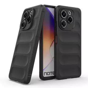 Для Infinix Note 40 40X 30 Pro 5G матовый матовый анти-отпечатков пальцев супер противоударный объектив все включено силиконовый чехол задняя защитная крышка Shell Note 30 4G чёрный