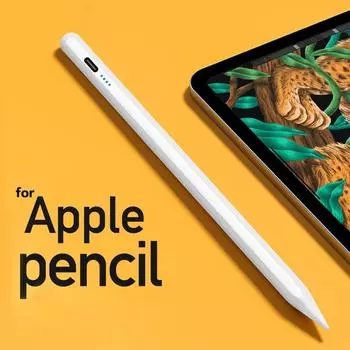 Для iPad Pencil с наклоном для отклонения ладони, для iPad Pencil 2 1 стилус для iPad Pro 11 12.9 Air 4/5 7/8/9/10th mini 5 6 2018-2022 белый