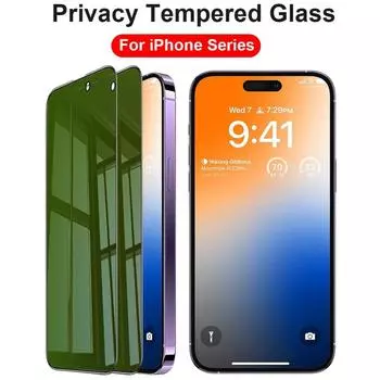 Для iPhone 11 12 13 14 15 16 Pro Max X XS XR 6 6S 7 8 Plus Privacy Anti-Spy закаленное защитное стекло для экрана 6/6S