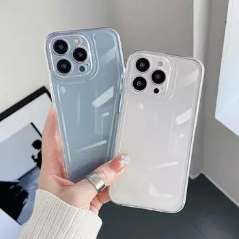 Для iPhone 11 12 13 14 15 16 Pro Max X XS XR 6 6S 7 8 Plus Space Phone Case Soft Silicone Clear Camera Full Cover Protective Cover 6/6S прозрачный