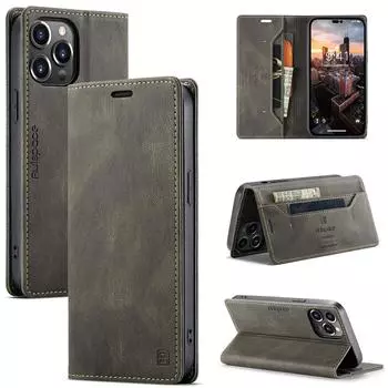 Для iPhone 12 Pro Max чехол-книжка из кожи для телефона Apple iPhone 12 Mini чехол-книжка класса люкс на магните iPhone 12 Pro кофейный