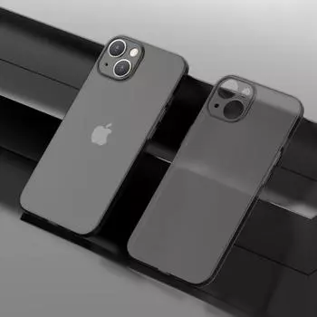 Для iPhone 13 6,1 дюйма Ультратонкая PP задняя крышка Точный вырез Защита объектива Матовый чехол для телефона Transparent Black