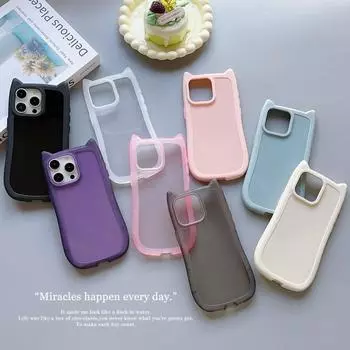 Для Iphone 15 14 Pro Max Plus 13 12 11 Pro Max Роскошный матовый противоударный мягкий ТПУ прозрачный однотонный чехол iPhone 15 чёрный