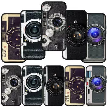 для iPhone 15 14 Xiaomi Redmi Note 13 12 11 Pro Max X 8 7 XR Samsung Galaxy A24 A15 S24 S23 Huawei OPPO A38 Ретро-принт камера винтажный крутой чехол для телефона