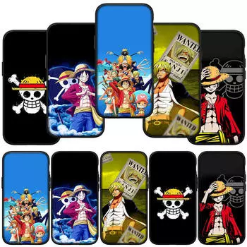 для iPhone 15 14 Xiaomi Redmi Note 13 12 11 Pro Max X 8 7 XR Samsung Galaxy A15 S24 S23 A05 Huawei OPPO A17 аниме One Luffy Sanji Piece телефон чехол for Samsung Galaxy A55 5G олений