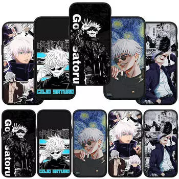 для iPhone 15 14 Xiaomi Redmi Note 13 12 11 Pro Max X 8 7 9 XR Samsung Galaxy A15 S24 S23 Huawei OPPO A38 Jujutsu Gojo Satoru Kaisen Comics чехол для телефона