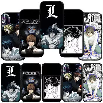 для iPhone 15 14 Xiaomi Redmi Note 13 12 11 Pro Max X 8 7 XR 9C Samsung Galaxy A24 A15 S24 S23 Huawei OPPO A38 Death Note L Mello L Lawliet чехол для телефона for Huawei P20 Pro аэро