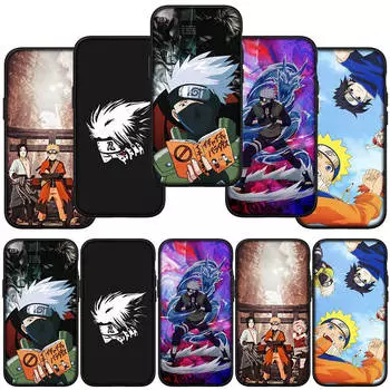 для iPhone 15 14 Xiaomi Redmi Note 13 12 11 Pro Max X 8 7 XR Samsung Galaxy A15 S24 S23 A05 Huawei OPPO A17 чехол для телефона с рисунком Учиха Саске Какаши
