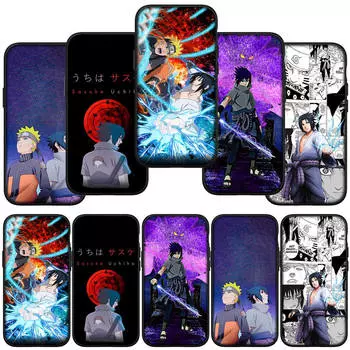 для iPhone 15 14 Xiaomi Redmi Note 13 12 11 Pro Max X 8 7 XR Samsung Galaxy A15 S24 S23 A05 Huawei P30 P20 OPPO A17 A38 Учиха Саске аниме чехол для телефона