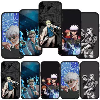 для iPhone 15 14 Xiaomi Redmi Note 13 12 11 Pro Max X 8 7 9 XR Samsung Galaxy A15 S24 S23 Huawei OPPO A38 Jujutsu Kento Nanami Kaisen Gojo Satoru чехол for iPhone 6S Plus аэро