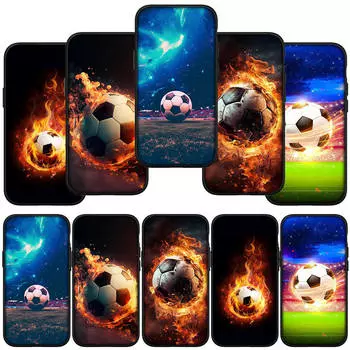 для iPhone 15 14 Xiaomi Redmi Note 13 12 11 Pro Max X 8 7 XR Samsung Galaxy A24 A15 A05 S24 S23 Huawei OPPO A38 футбольный спортивный футбольный чехол NO7 для телефона for Samsung Galaxy A10S аэро