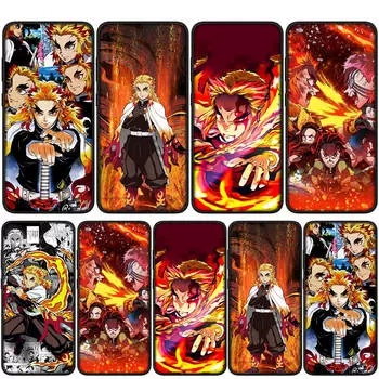 для iPhone 16 15 14 Xiaomi Redmi Note 13 12 11 Pro Max X 10 9 XR Samsung Galaxy S24 S23 OPPO Huawei Rengoku Kyoujurou Demon Slayer Tanjirou чехол для телефона for OPPO A53 2020 болюс