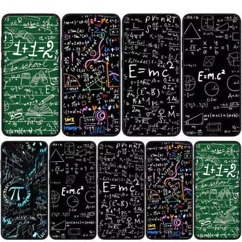 для iPhone 16 15 14 Xiaomi Redmi Note 13 12 11 Pro Max X 10 8 9 XR Samsung Galaxy S24 S23 A05 OPPO Huawei Химия Математика Формула Уравнение Чехол для телефона for OPPO A40 аэро