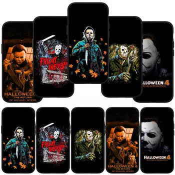 для iPhone 16 15 X XR Samsung Galaxy S24 S23 A16 A06 14C Xiaomi Redmi Note 13 12 11 Pro Max 9 14 Plus Huawei OPPO Обои Майкл Майерс Чехол для телефона for OPPO A54 5G олений