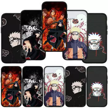 для iPhone 16 15 X XR Samsung Galaxy S24 S23 Xiaomi Redmi Note 13 12 11 Pro Max 9 14 Plus Huawei OPPO Pain Akatsuki Naruto Itachi Uchiha чехол для телефона for Realme C55 аэро