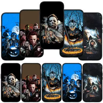 для iPhone 16 15 X XR Samsung Galaxy S24 S23 A16 A06 14C Xiaomi Redmi Note 13 12 11 Pro Max 9 14 Plus Huawei OPPO Проклятие Майкла Майерса чехол для телефона for iPhone 11 Pro аэро