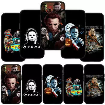 для iPhone 16 15 X XR Samsung Galaxy S24 S23 A16 Xiaomi Redmi Note 13 12 11 Pro Max 9 14 Plus Huawei OPPO Хэллоуин Проклятие Майкла Майерса чехол для телефона for Samsung Galaxy Note 8 аэро