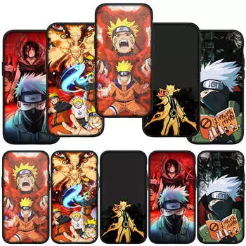 для iPhone 16 15 X XR Samsung Galaxy S24 S23 A16 A06 14C Xiaomi Redmi Note 13 12 11 Pro Max 9 14 Plus Huawei OPPO чехол для телефона с рисунком Какаши Наруто for Redmi Note 12 4G олений