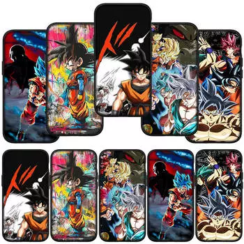 для iPhone 16 15 X XR Samsung Galaxy S24 S23 A16 A06 Xiaomi Redmi Note 13 12 11 Pro Max 9 14 Plus Huawei OPPO Comics Dragon Ball Goku Super Phone Case for iPhone 12 ceil