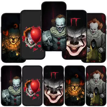 для iPhone 16 15 X XR Samsung Galaxy S24 S23 Plus Xiaomi Redmi Note 13 12 11 Pro Max 9 10 14 9C 13C 14C A05 OPPO Huawei чехол Pennywise It чехол для телефона for Samsung Galaxy A02S олений