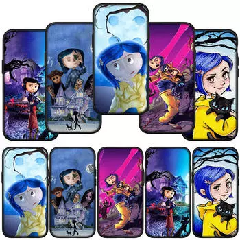 для iPhone 16 15 X XR Samsung Galaxy S24 S23 Plus Xiaomi Redmi Note 13 12 11 Pro Max 9 10 14 S22 13C 12C OPPO Huawei чехол аниме Коралины телефон чехол for Huawei Mate 20 аэро