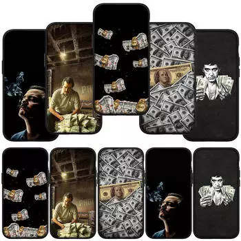 для iPhone 16 15 Xiaomi Redmi Note 13 12 11 Pro Max X 9 14 Plus XR Samsung Galaxy A16 S24 S23 A06 Huawei OPPO Pablo Escobar Narcos Money Phone Case for Samsung Galaxy Note 20 олений