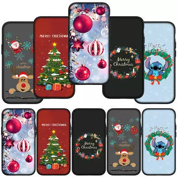 для iPhone 16 15 Xiaomi Redmi Note 13 12 11 Pro Max X 9 14 XR Samsung Galaxy A16 S24 S23 Plus Huawei OPPO Подарочный чехол для телефона Snow Tree Merry Christmas for Samsung Galaxy S7 Edge ceil
