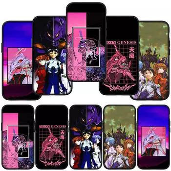 для iPhone 16 15 Xiaomi Redmi Note 13 12 11 Pro Max X 9 14 Plus XR Samsung Galaxy A15 S24 S23 Huawei OPPO чехол мультфильм Evangelions EVAs телефон чехол for Samsung Galaxy A54 5G аэро