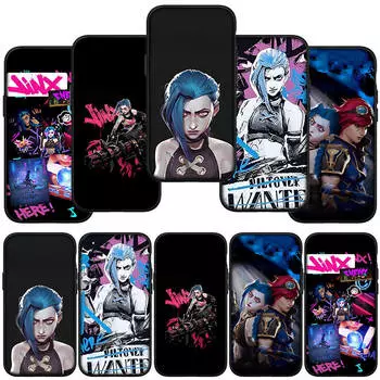 для iPhone 16 15 Xiaomi Redmi Note 13 12 11 Pro Max X 9 14 Plus XR Samsung Galaxy A15 S24 S23 Huawei OPPO Чехол Arcanes Wallpaper Jinx Vi Phone Case for OPPO A54S ceil