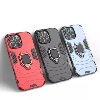 Для iPhone 16 Pro Max Чехол для iPhone 16 Pro Чехол Armor Finger Ring Жесткий противоударный защитный бампер для iPhone 16 Pro Max For iPhone 16 ProMax