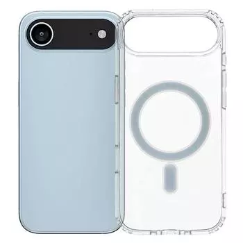 Для iPhone 17 Air Чехол Совместимый с MagSafe ТПУ+Акрил Прозрачный Чехол для Телефона A