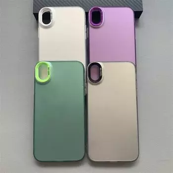 Для iPhone x Чехол iPhone XR Чехол для телефона iPhone XS Чехол для iPhone XS MAX 7 8 plus 8p Чехлы Роскошный металлический матовый чехол Aurora Skin iPhone X