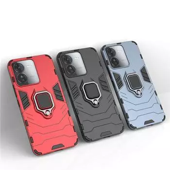Для iQOO Z9 Чехол для Vivo iQOO Z9X Z9 5G Чехол 6,67 дюйма Бронированный палец Кольцо Жесткий противоударный защитный бампер для iQOO Z9 Z9X For Vivo IQOO Z9