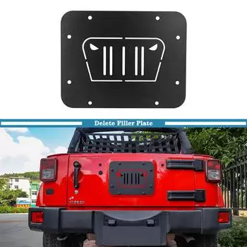 Для Jeep Wrangler JK 2007-2017 2/4-дверный держатель запасного колеса удалить крышку наполнителя, заглушка задней двери, резиновые автомобильные аксессуары 1Pcs04M