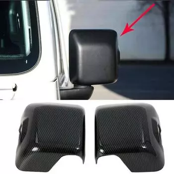 Для Jeep Wrangler JL 2018 боковая дверь, зеркало, крыло, крышки заднего вида, стильная накладка из углеродного волокна, формовочная крышка автомобиля, Стайлинг