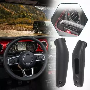 Для Jeep Wrangler JL Gladiator JT 4XE 2018-2024 автомобильный удлинитель переключатель поворотника сигнал автомобиля удлинитель автомобильных аксессуаров Leve M4Y3 чёрный