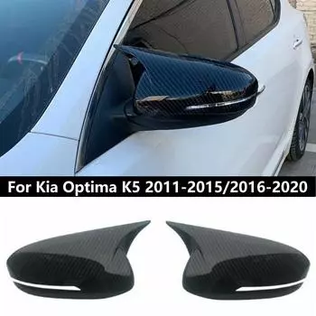 Для KIA K5 Optima 2011-2015/2016-авто кузов, боковая дверь, зеркало заднего вида, наклейка, отделка, ABS, стиль из углеродного волокна, черный 2016 to 2020 Black